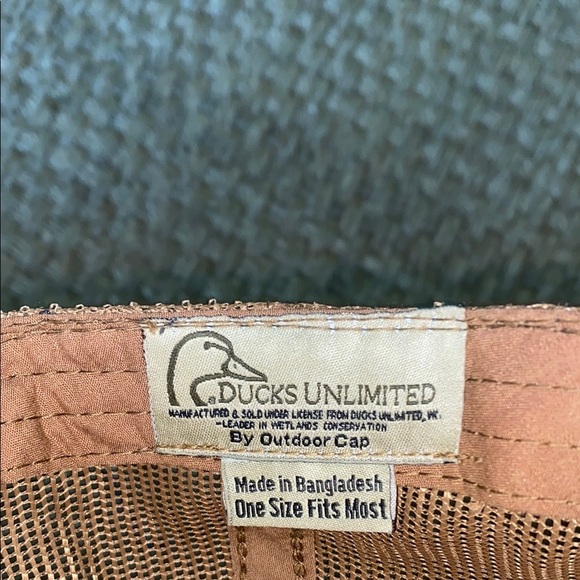 Ducks Unlimited Tan/Brown Duck Logo Cap - Picture 8 of 10